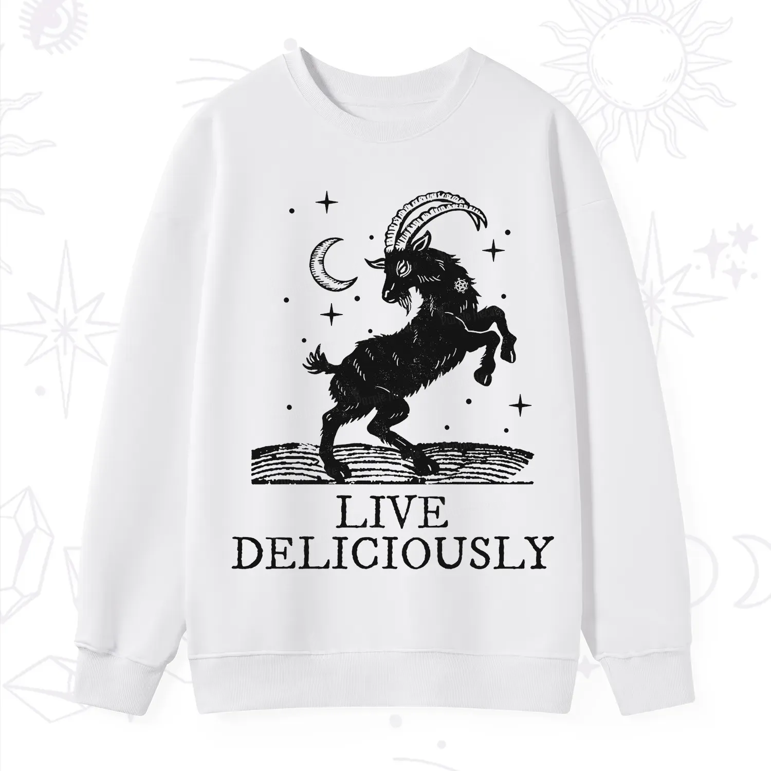 Purplehecate Live Deliciously Sweatshirt