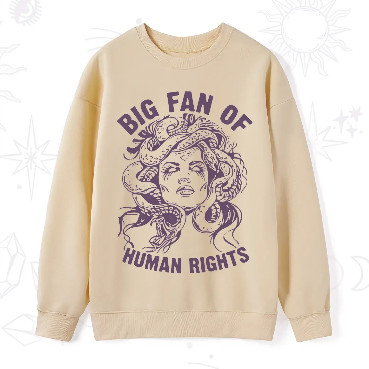 Purplehecate Big Fan of Human Rights Sweatshirt