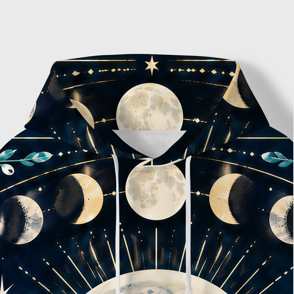 Purplehecate Moonlit Starpath Rabbit All-Over Print Hoodie