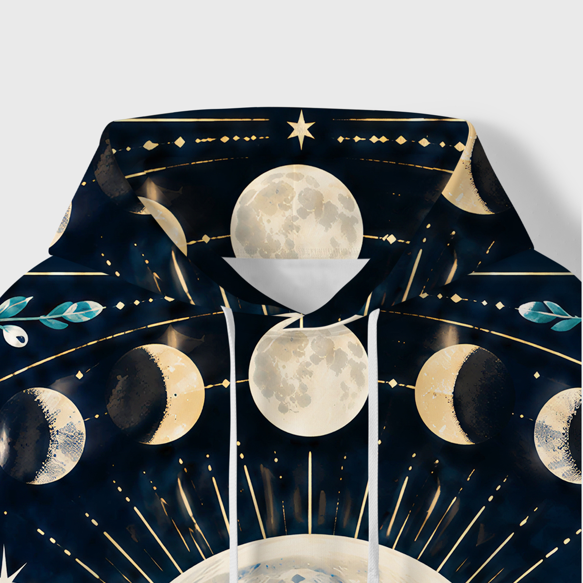 Purplehecate Moonlit Starpath Rabbit All-Over Print Hoodie