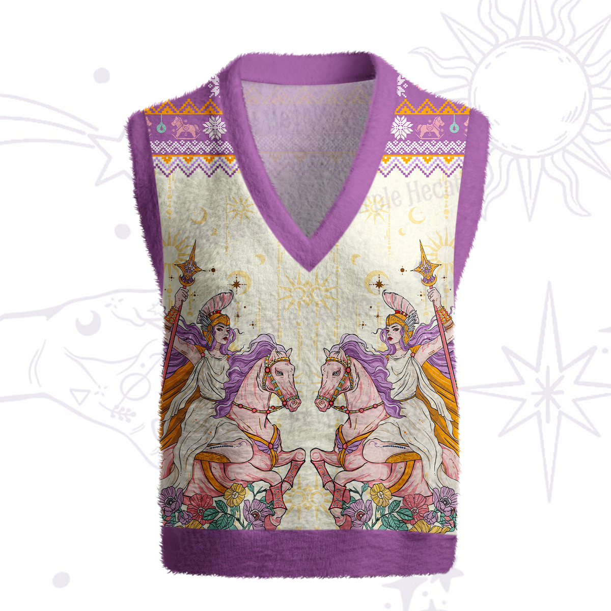 Purplehecate The Audacity Tarot Card Ugly Sweater Vest