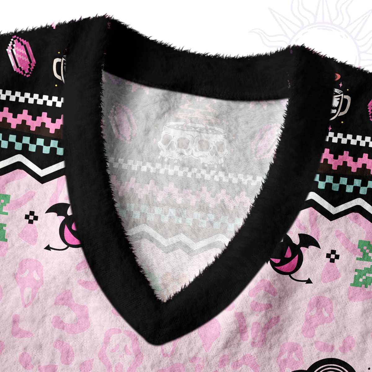 Purplehecate The You Can Learn Latte Art Ugly Sweater Vest