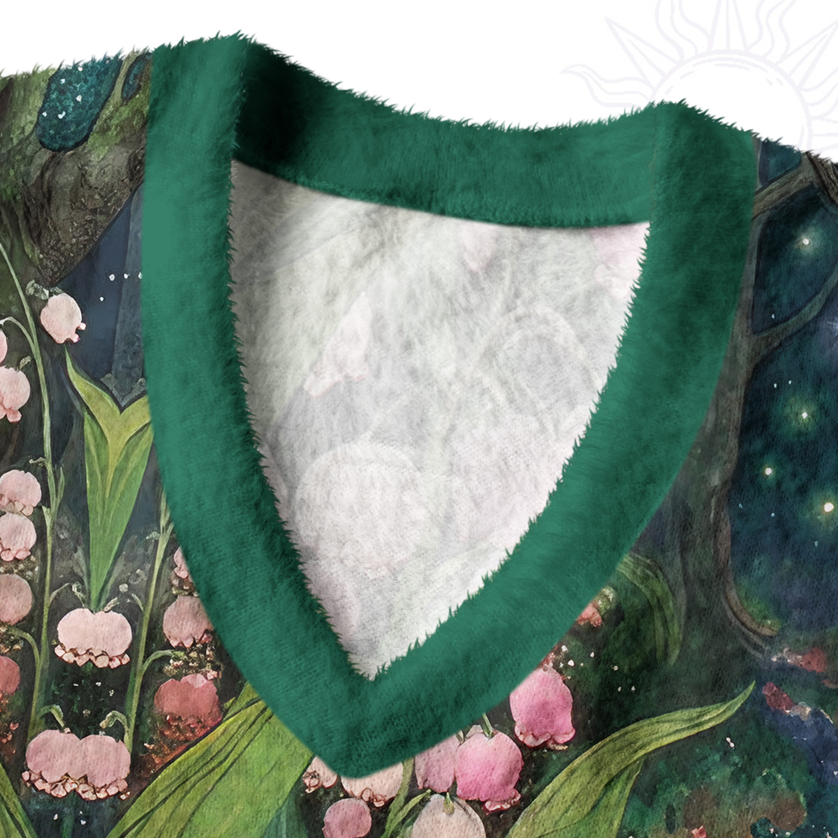 Purplehecate Mystic Secret Lily Fairy Forest Ugly Sweater Vest