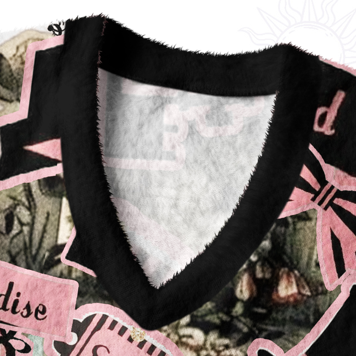 Purplehecate Wonderland Alice’s Tea Party Ugly Sweater Vest