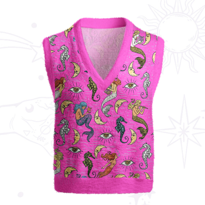 Purplehecate Mermaid Magic Ugly Sweater Vest