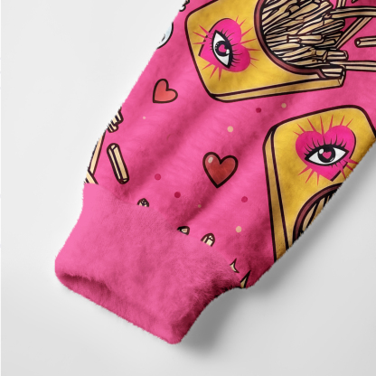 Purplehecate Magic Fries Box Ugly Cardigan Sweaters