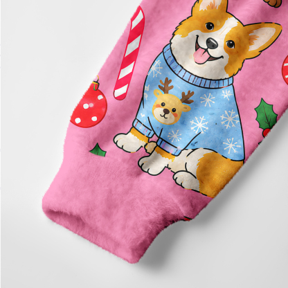 Purplehecate Festive Christmas Puppy Ugly Cardigan Sweaters
