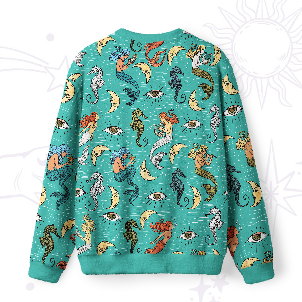 Purplehecate Mermaid Magic Fuzzy Ugly Sweatshirt