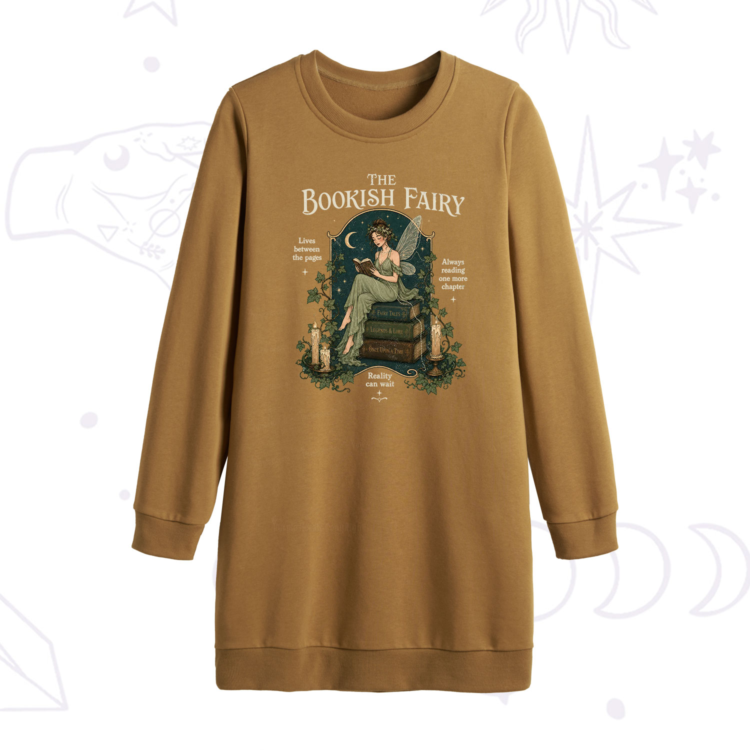 Purplehecate The Bookish Fairy Sweatshirt Dress