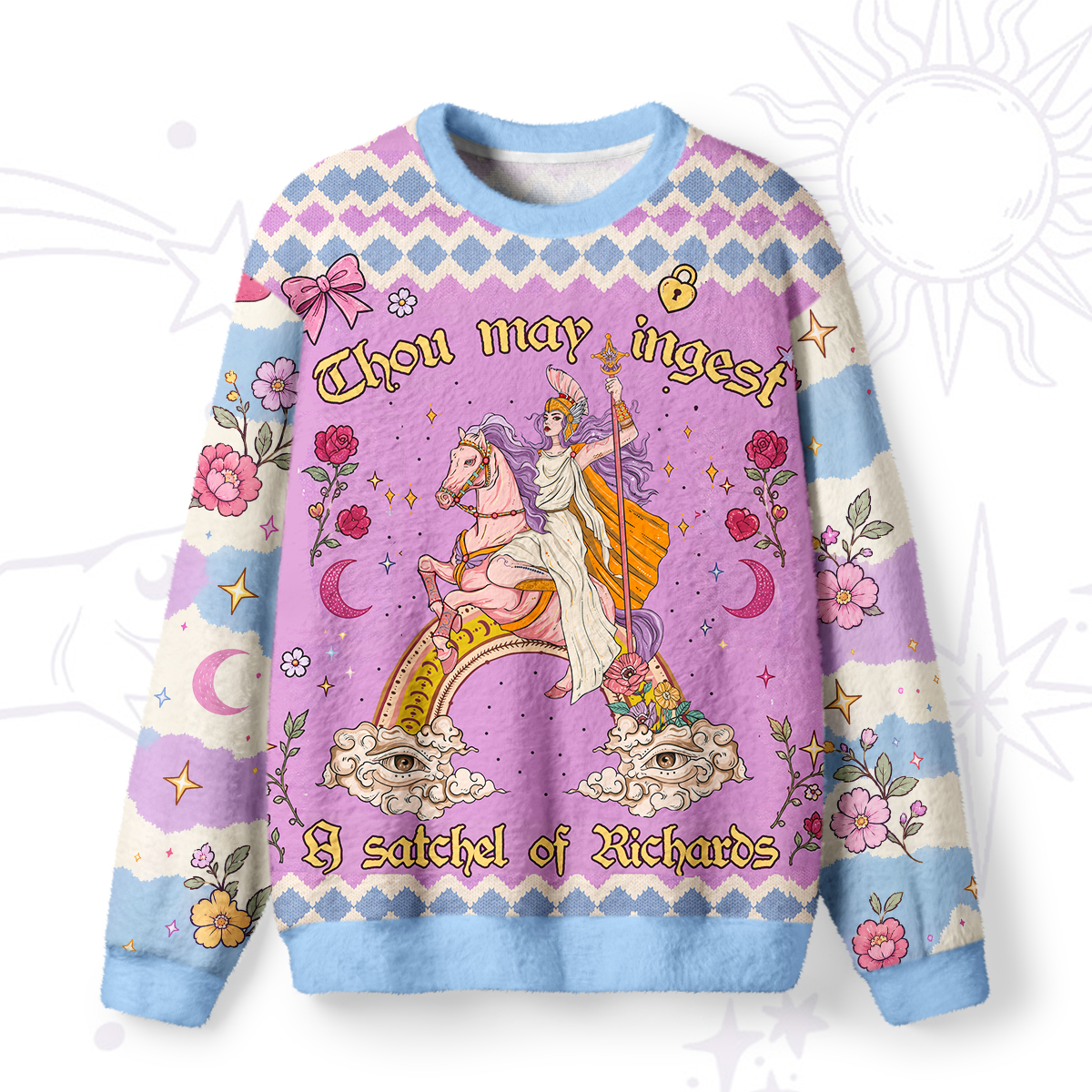 Purplehecate Thou may ingest a satchel of Richards Fuzzy Ugly Sweatshirt