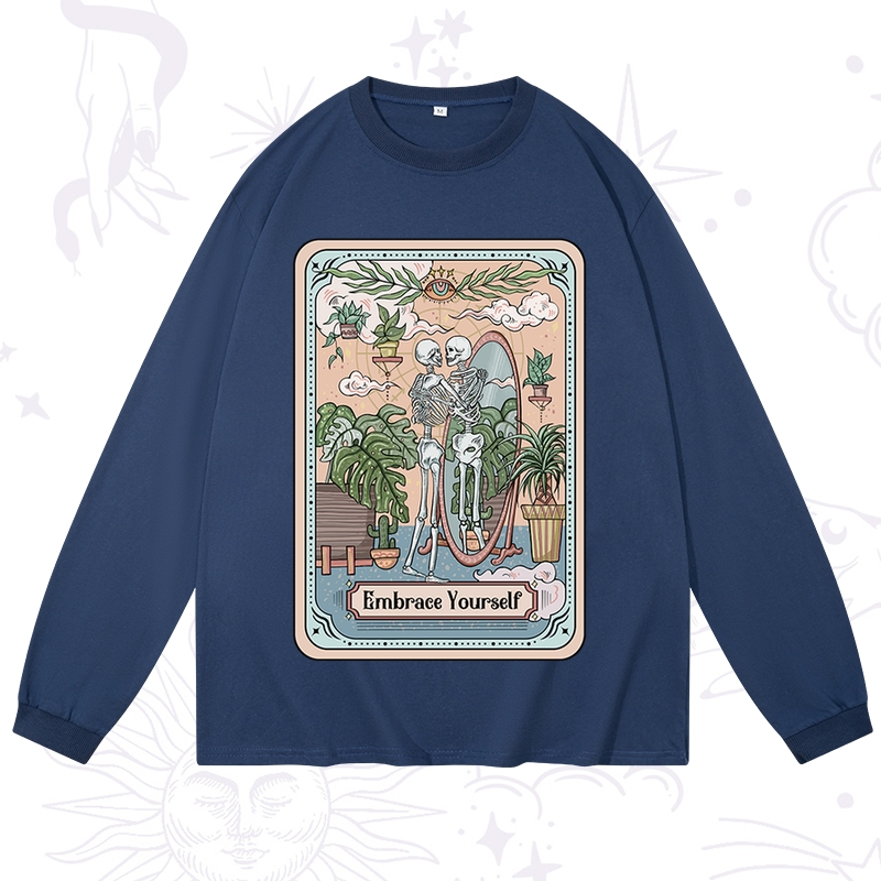 Purplehecate The Embrace Yourself Tarot Long Sleeve T-Shirt