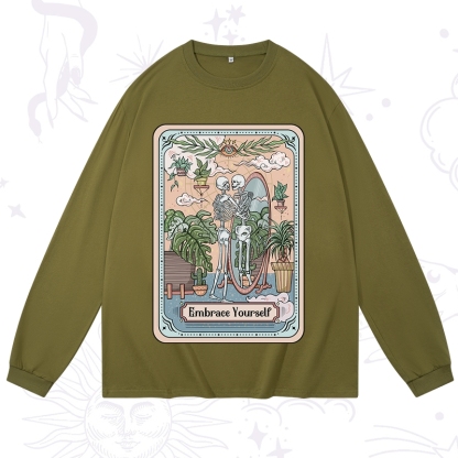 Purplehecate The Embrace Yourself Tarot Long Sleeve T-Shirt