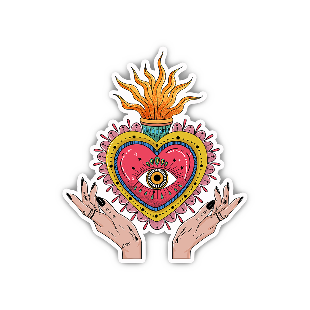Purplehecate The Fiery Eye Sticker
