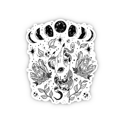 Purplehecate Reach For The Moon Sticker