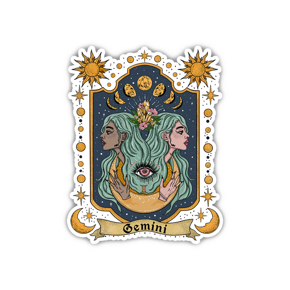 Purplehecate Gemini Zodiac Sticker