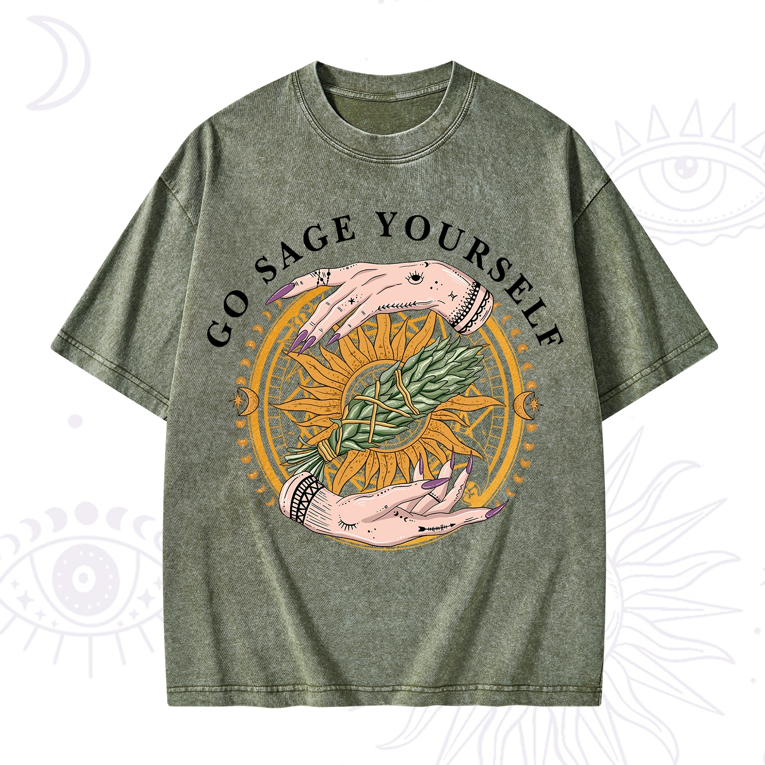 Purplehecate Sage Your Spirit Washed T-Shirt