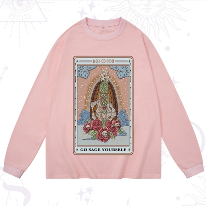 Purplehecate The Go Sage Yourself Tarot Long Sleeve T-Shirt