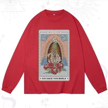 Purplehecate The Go Sage Yourself Tarot Long Sleeve T-Shirt