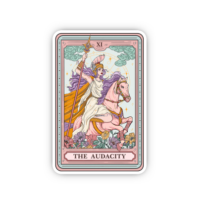 Purplehecate The Audacity Tarot Card Sticker