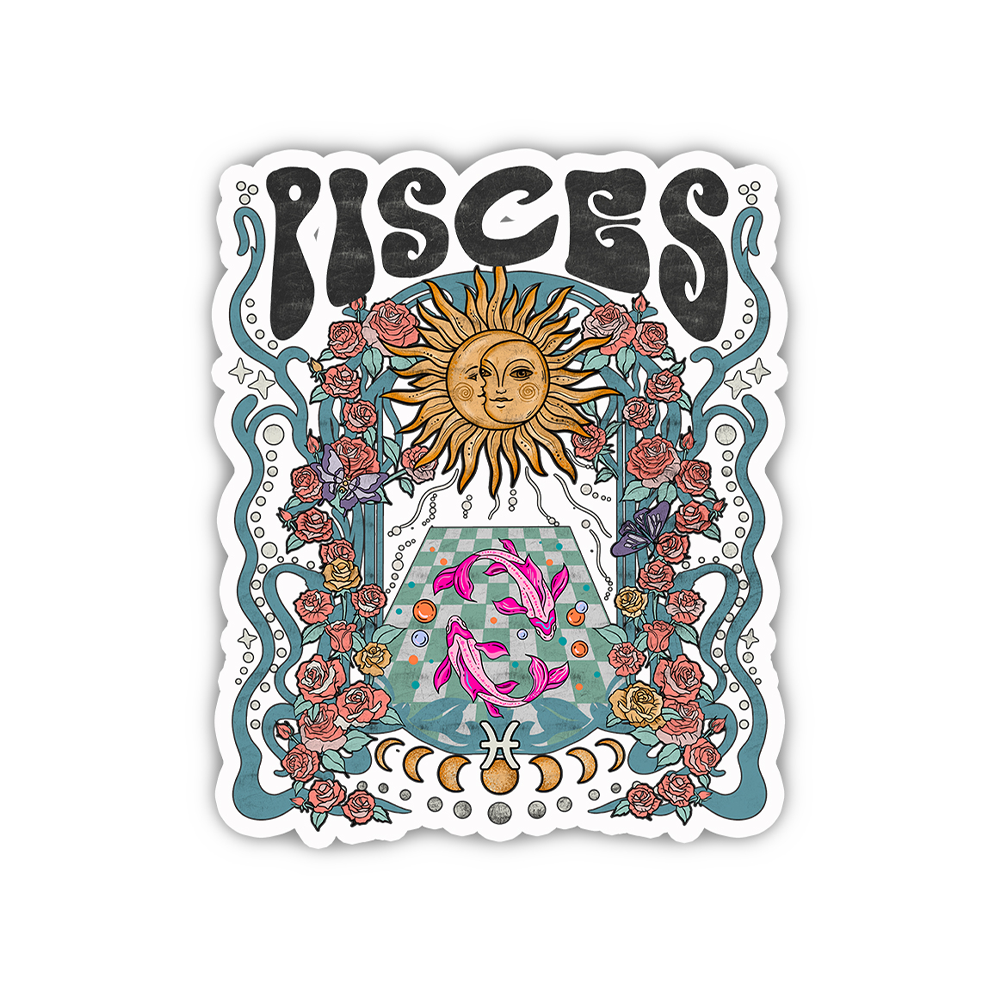 Purplehecate Pisces Spirit Zodiac Sticker