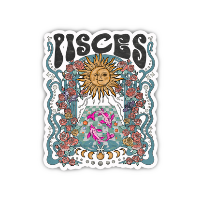 Purplehecate Pisces Spirit Zodiac Sticker