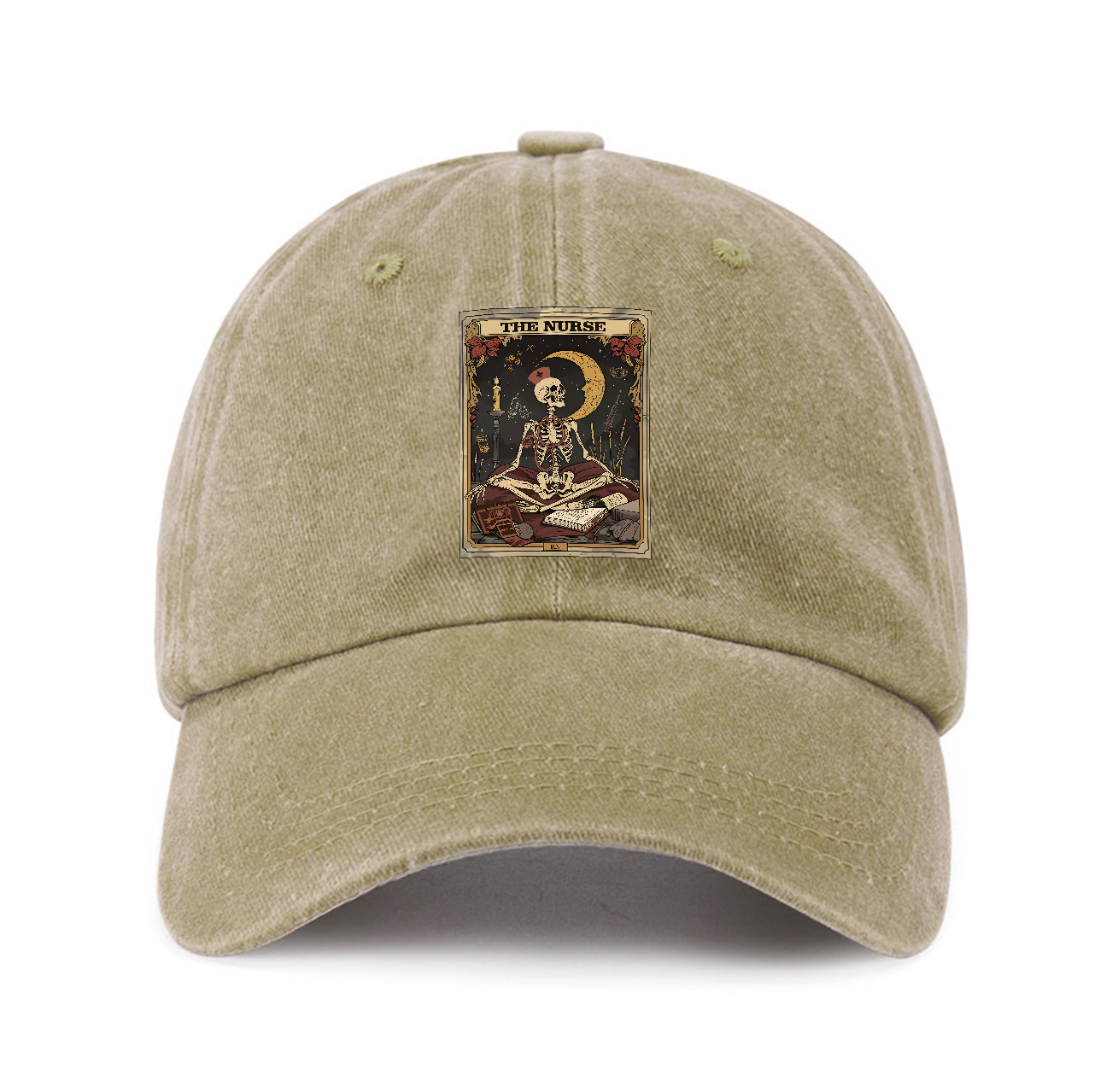 Purplehecate The Nurse Tarot Card Baseball Cap