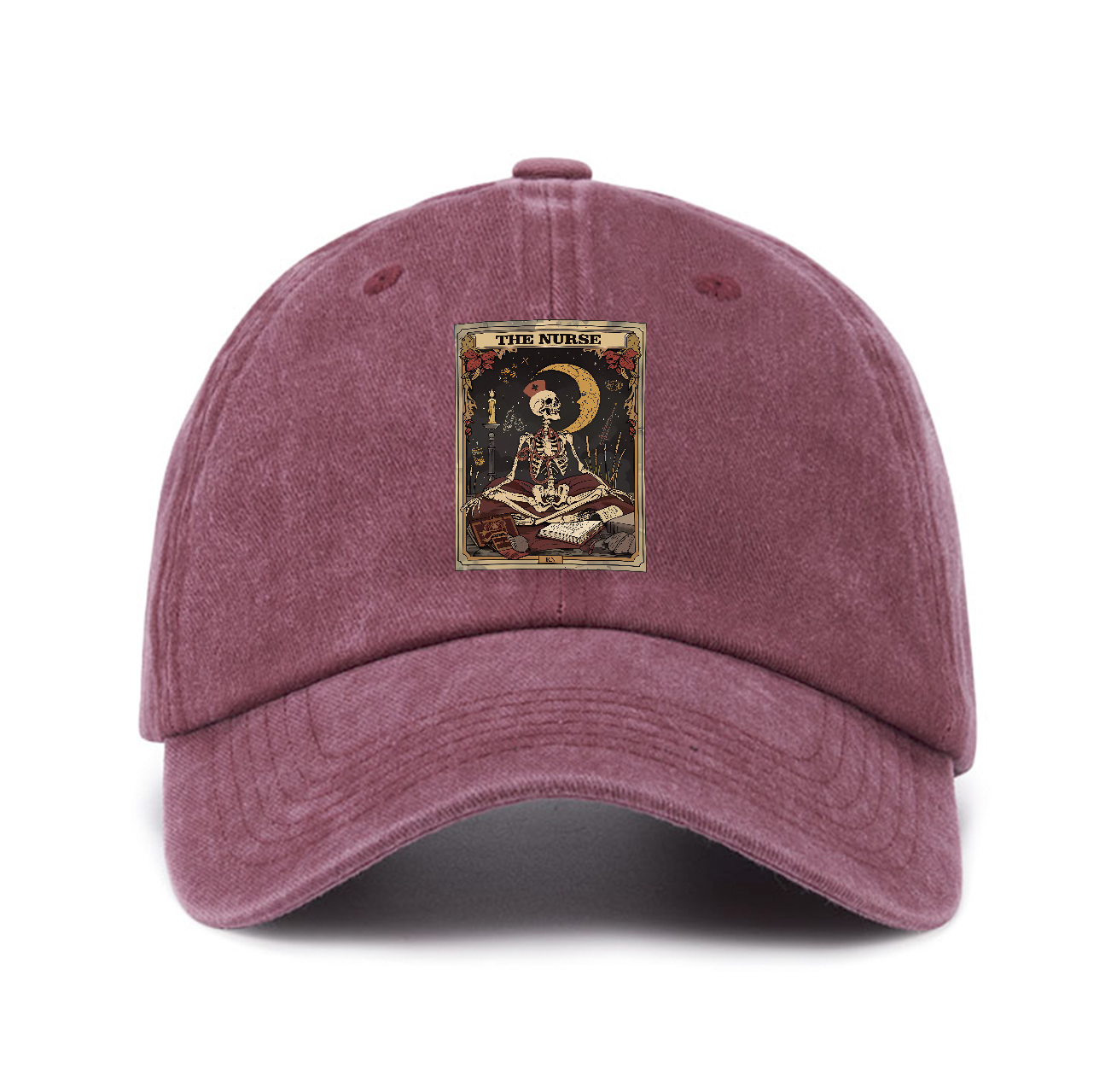 Purplehecate The Nurse Tarot Card Baseball Cap