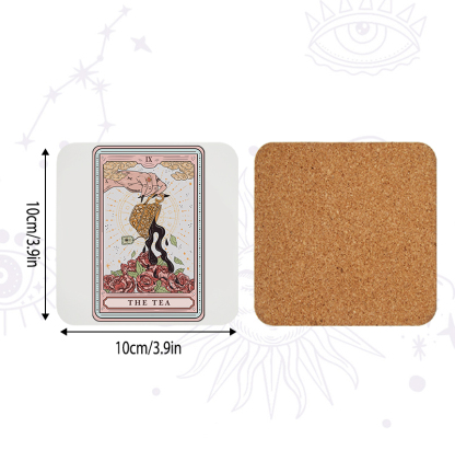 Purplehecate The Tea Tarot Coaster