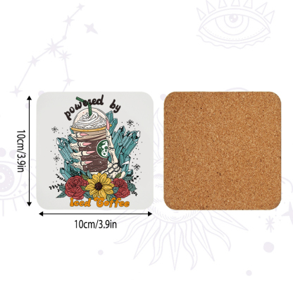 Purplehecate Powered By Ice Coffee Coaster