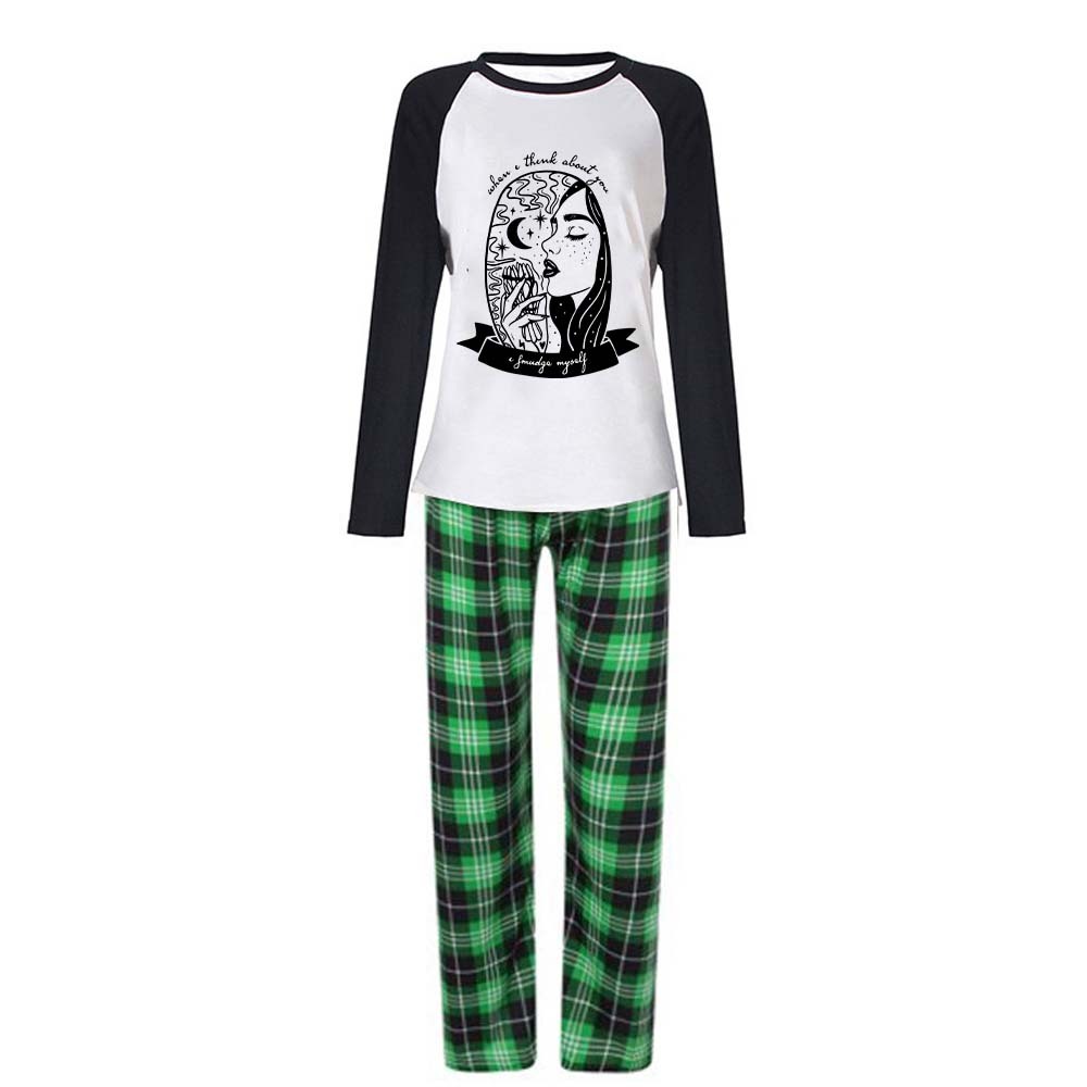 Purplehecate When I Think About You I Smudge Myself Christmas Pajamas