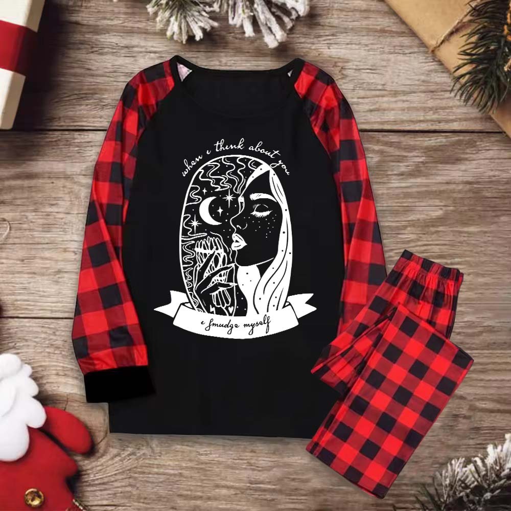 Purplehecate When I Think About You I Smudge Myself Christmas Pajamas