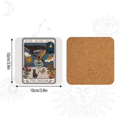 Purplehecate The Dream Tarot Coaster