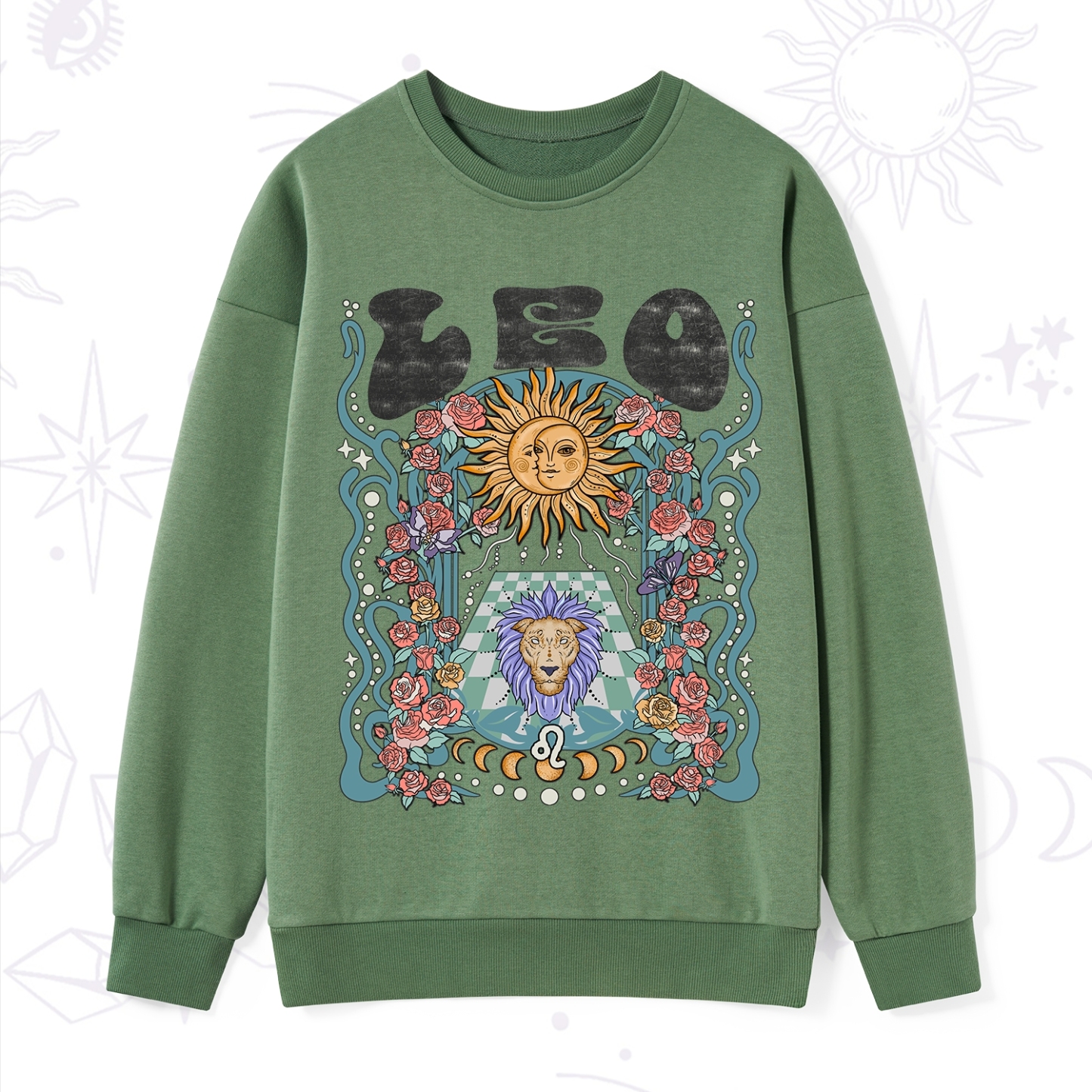 Purplehecate Leo Spirit Zodiac Sweatshirt