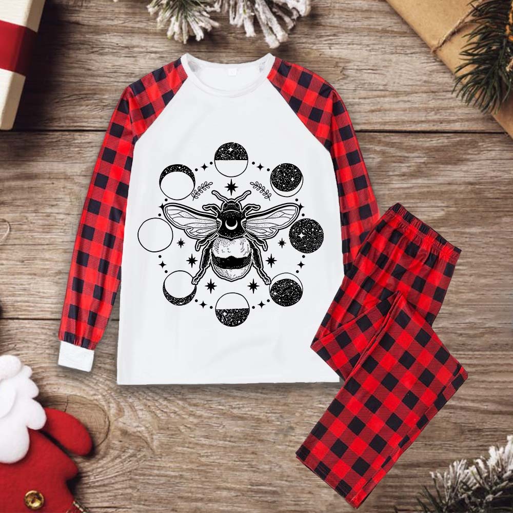 Purplehecate Moon Bee Christmas Pajamas