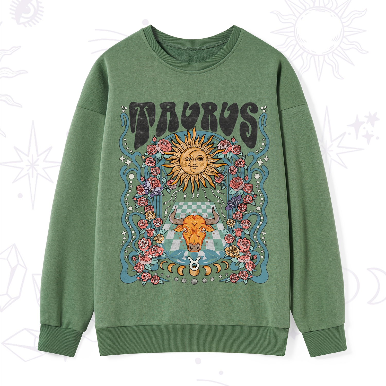 Purplehecate Taurus Spirit Zodiac Sweatshirt
