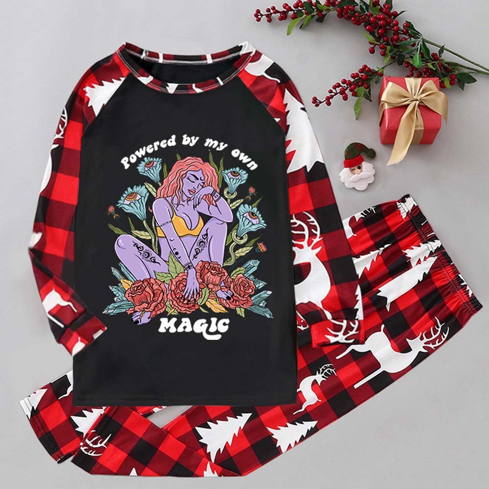 Purplehecate Powered By My Own Magic Elk Christmas Pajamas