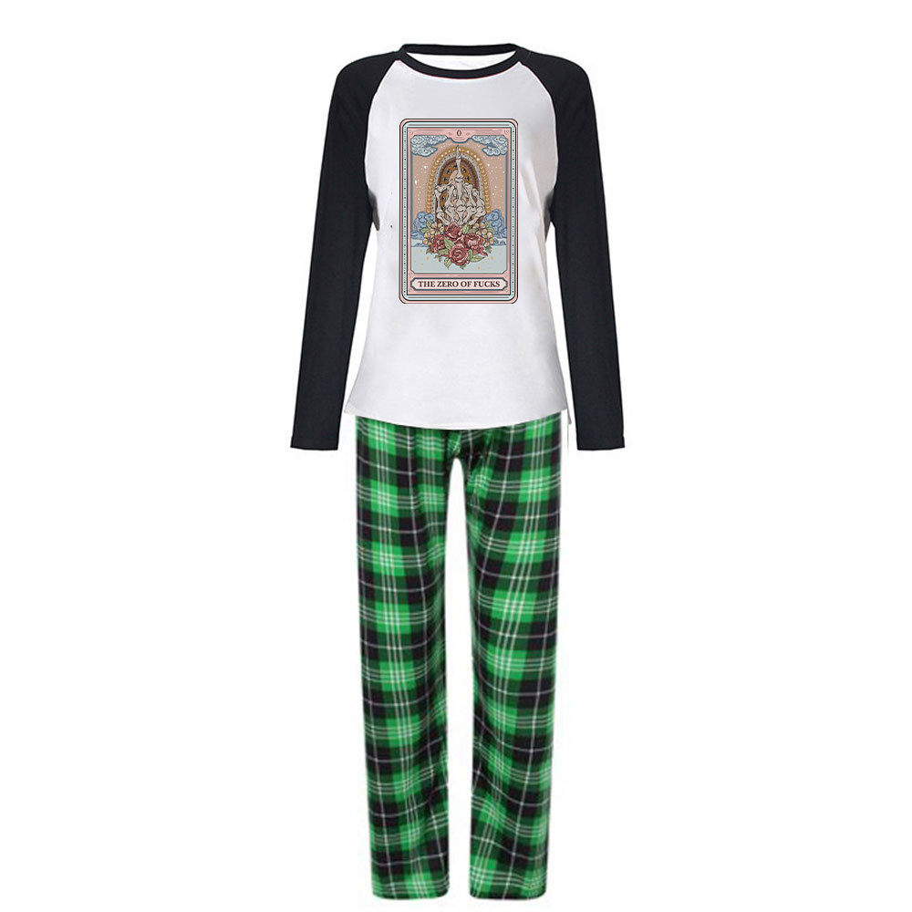 Purplehecate The Zero Of Fucks Tarot Christmas Pajamas