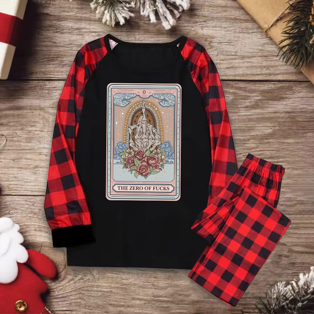 Purplehecate The Zero Of Fucks Tarot Christmas Pajamas