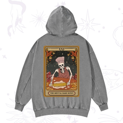 Purplehecate The Mental Bake Down Tarot Washed Hoodie