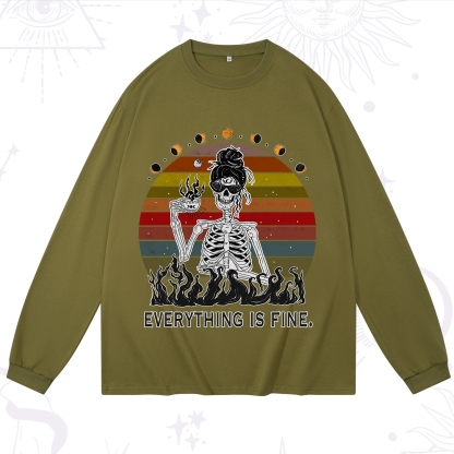 Purplehecate Eat Sleep Tarot Repeat Long Sleeve T-Shirt