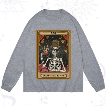 Purplehecate The Everything Fine Tarot Long Sleeve T-Shirt