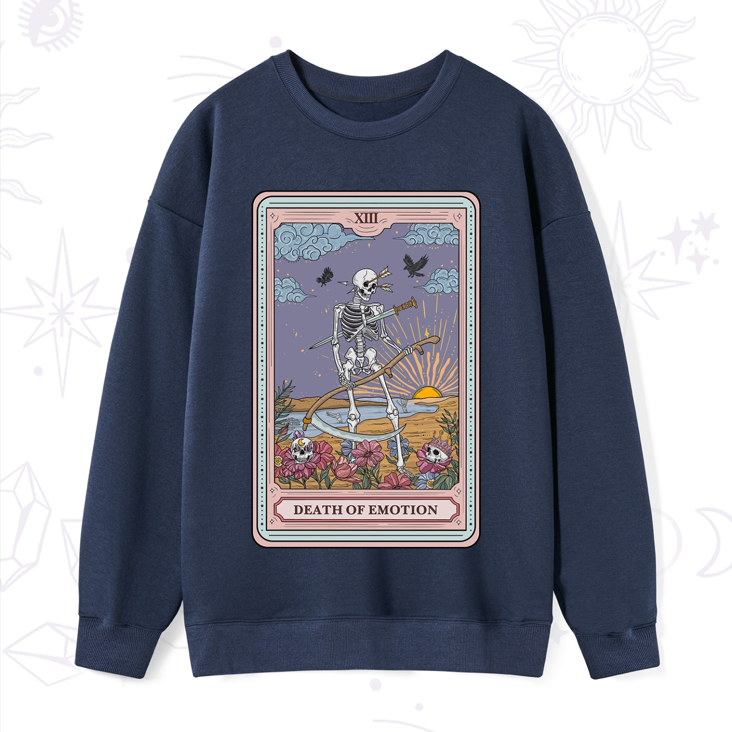 Purplehecate The Death Of Emotion Tarot Sweatshirt