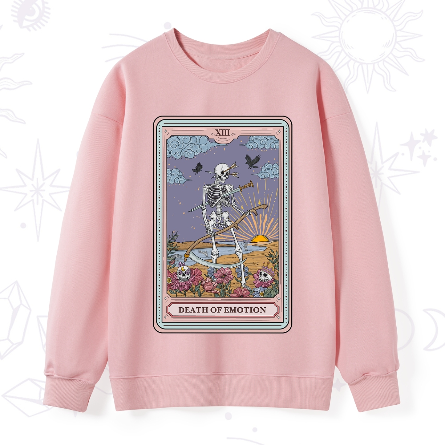 Purplehecate The Death Of Emotion Tarot Sweatshirt