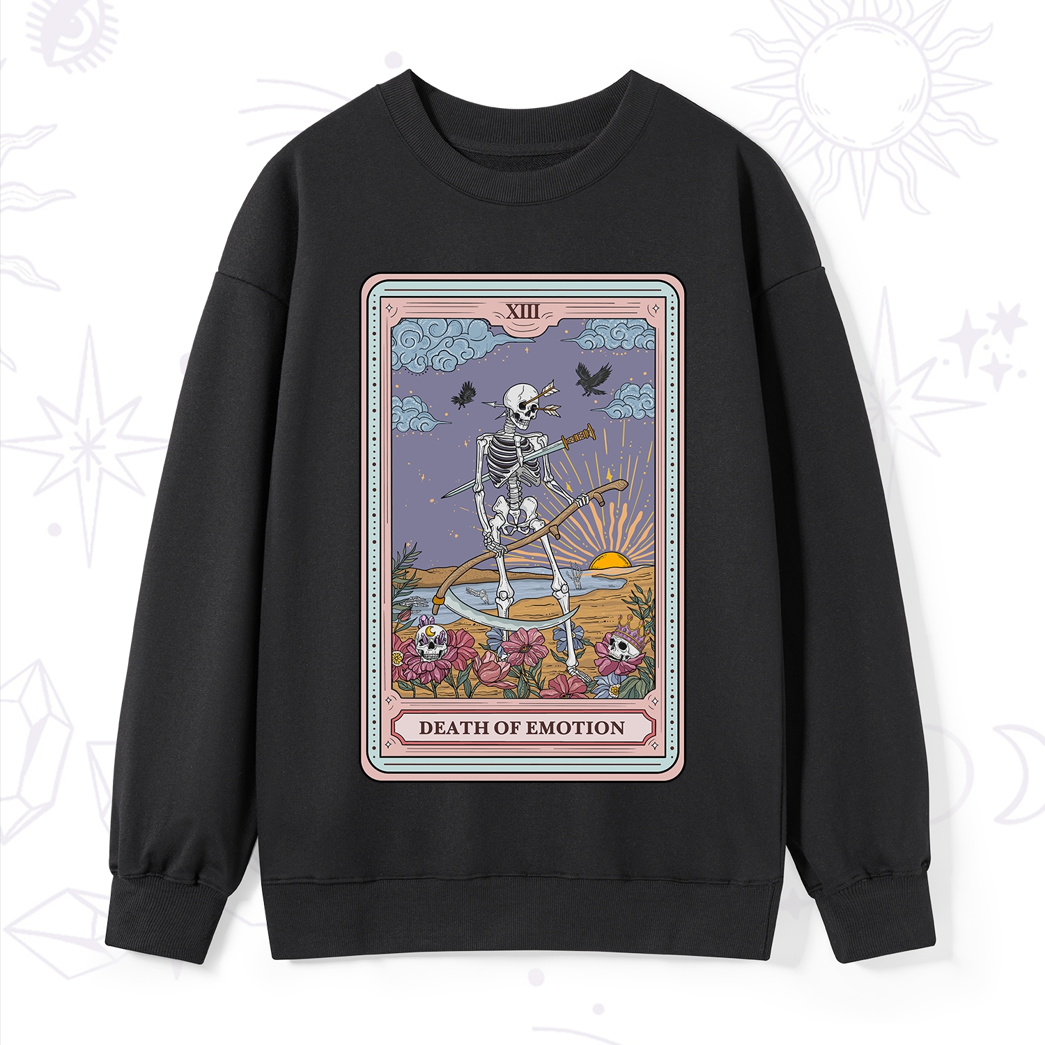 Purplehecate The Death Of Emotion Tarot Sweatshirt