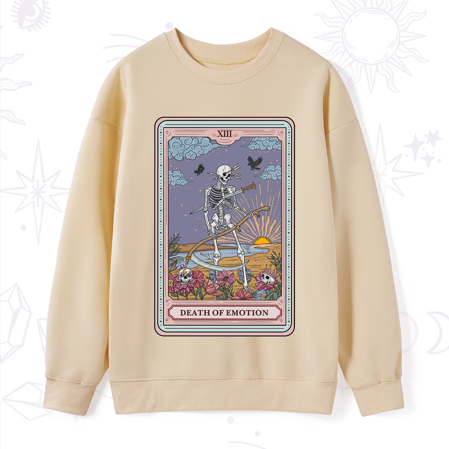 Purplehecate The Death Of Emotion Tarot Sweatshirt
