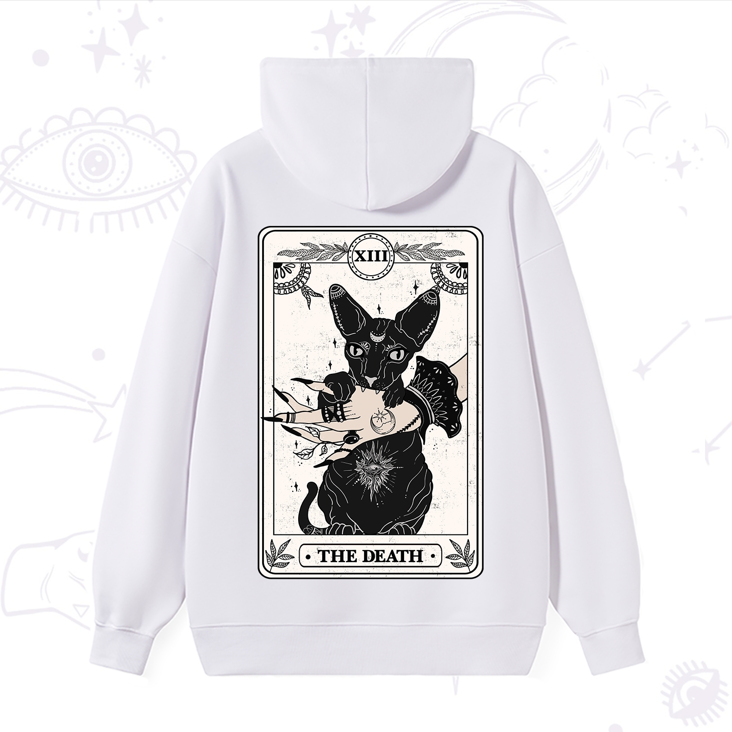 Purplehecate The Death Cat Tarot Hoodie