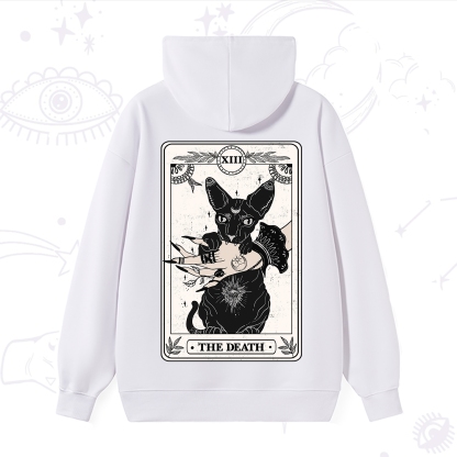 Purplehecate The Death Cat Tarot Hoodie