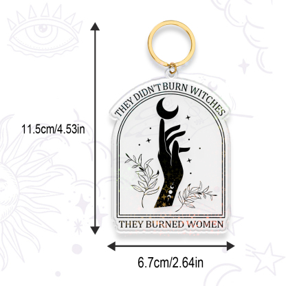 Purplehecate They Didn't Burn Witches They Burned Women Keychain