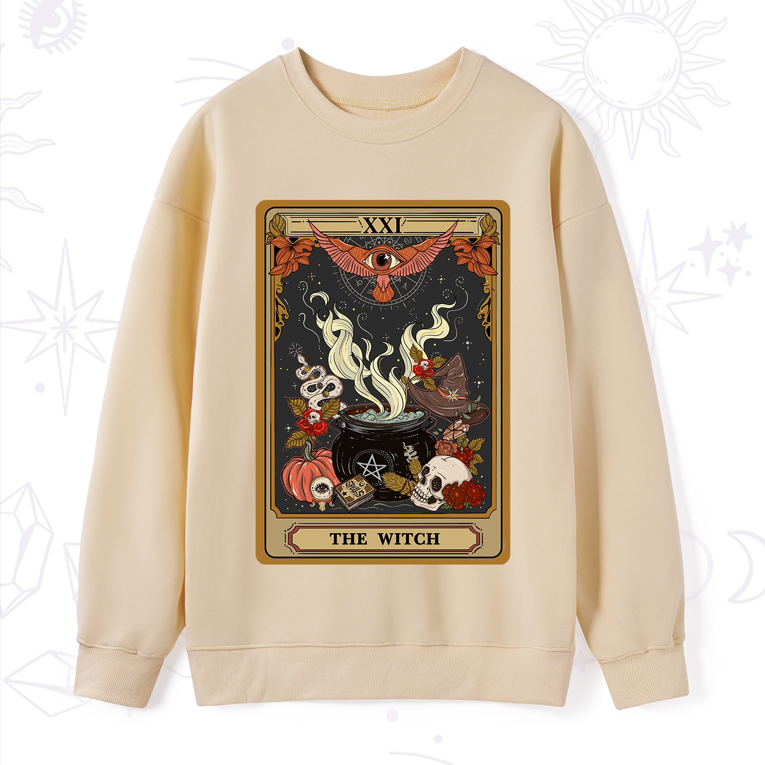 Purplehecate The Witch Magical Tarot Sweatshirt