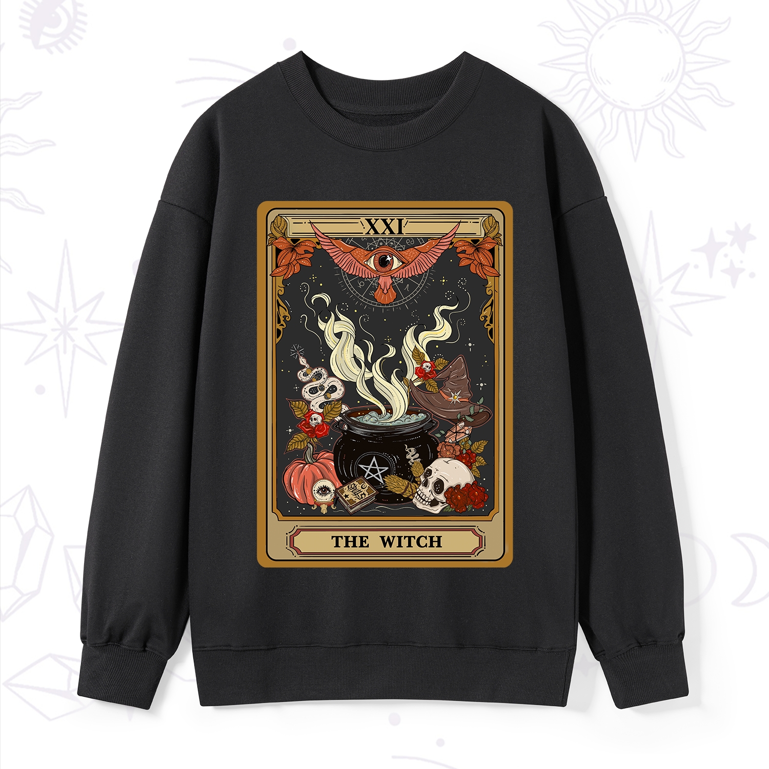 Purplehecate The Witch Magical Tarot Sweatshirt